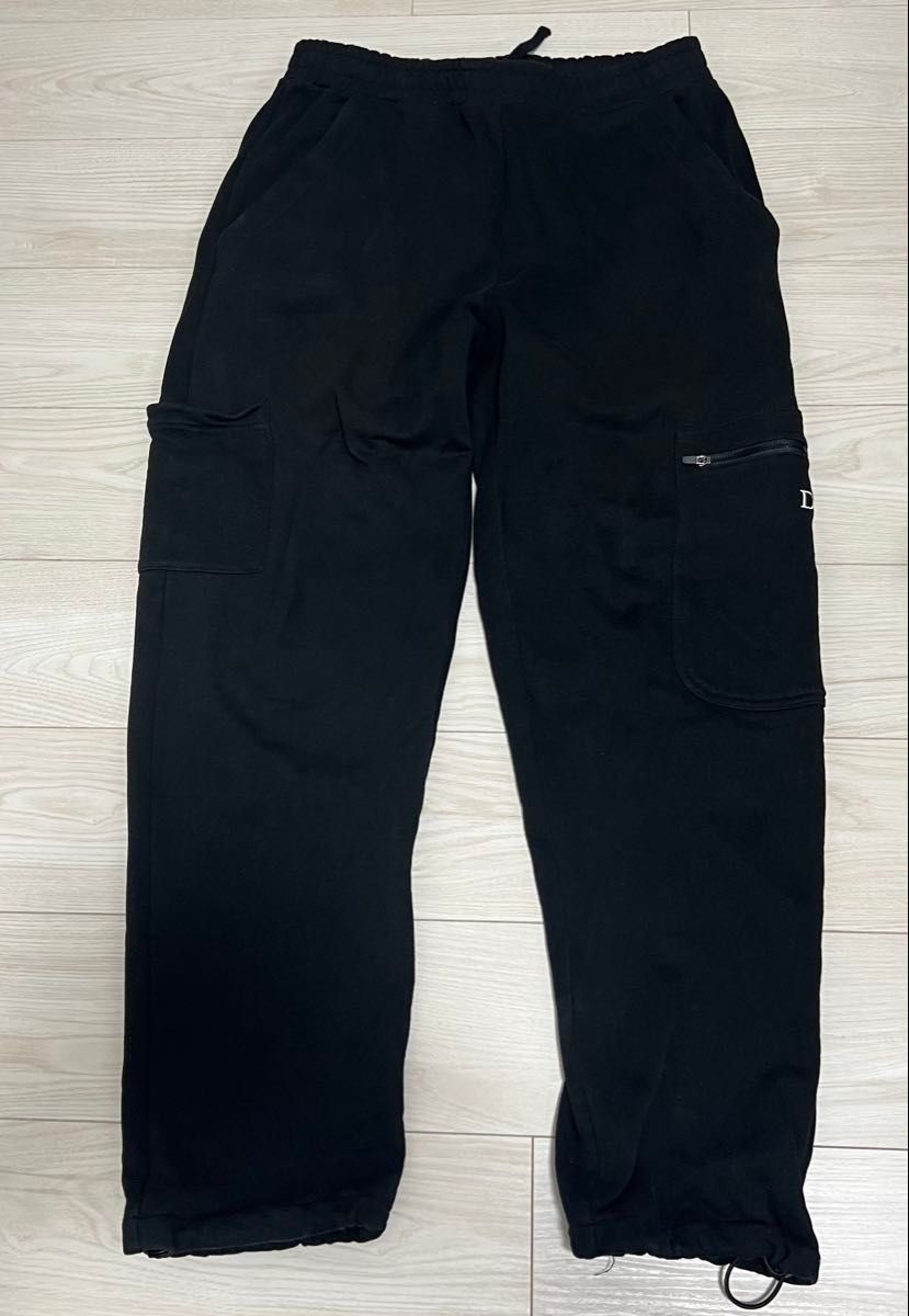 Dime スウェットカーゴパンツdimeパンツブラック黒 mサイズ Dime スウェットカーゴパンツdimeパンツブラック黒 mサイズ