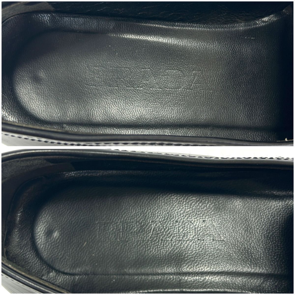 プラダ PRADA スクエアトゥ ローファー レザー ブラック NERO 黒 プラダ PRADA スクエアトゥ ローファー レザー ブラック NERO 黒