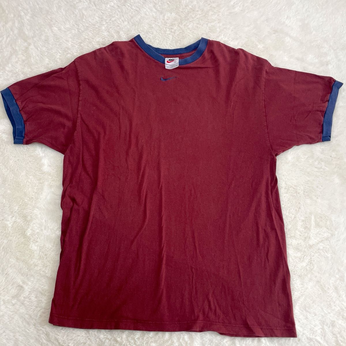 NIKEナイキXLビンテージリンガーtシャツくすみカラー刺繍ロゴ90s NIKEナイキXLビンテージリンガーtシャツくすみカラー刺繍ロゴ90s