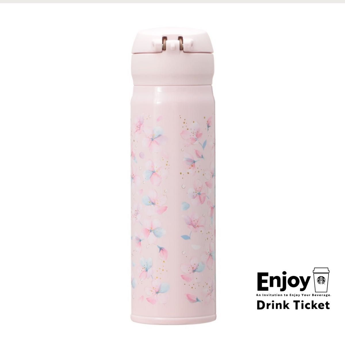 スタバ SAKURA2025ハンディーステンレスボトルペールピンク500ml スタバ SAKURA2025ハンディーステンレスボトルペールピンク500ml