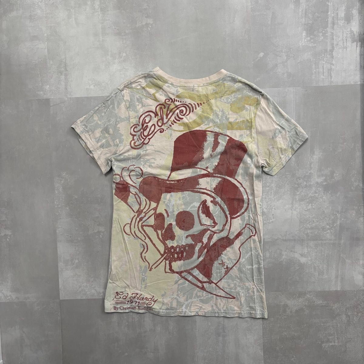 archive y2k 00s ed hardy skull t shirt エドハーディ 総柄 archive y2k 00s ed hardy skull t shirt エドハーディ 総柄