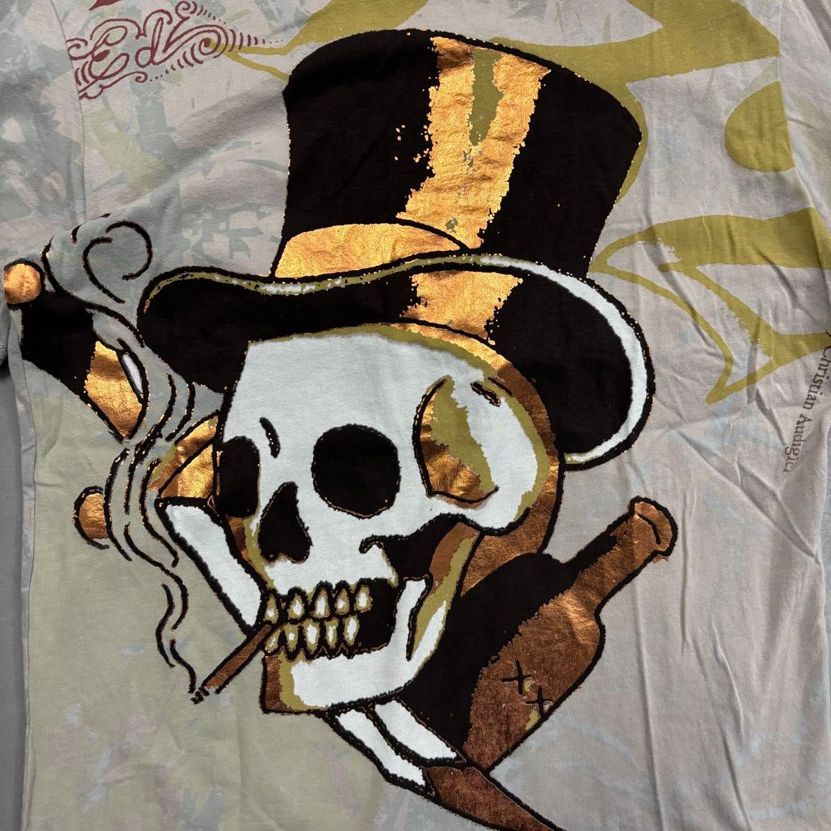archive y2k 00s ed hardy skull t shirt エドハーディ 総柄 archive y2k 00s ed hardy skull t shirt エドハーディ 総柄