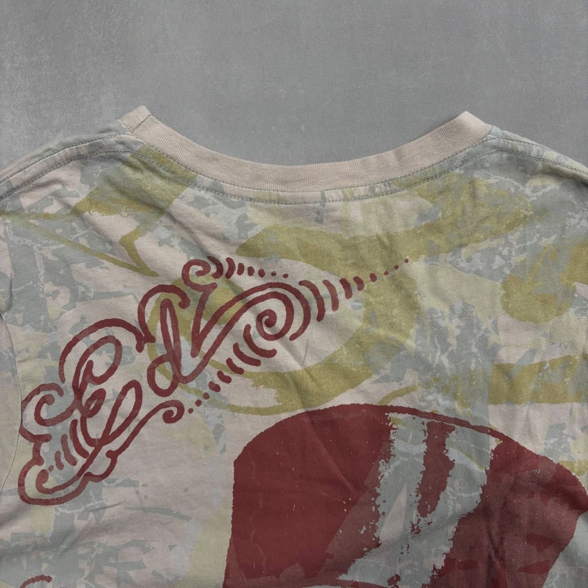 archive y2k 00s ed hardy skull t shirt エドハーディ 総柄 archive y2k 00s ed hardy skull t shirt エドハーディ 総柄