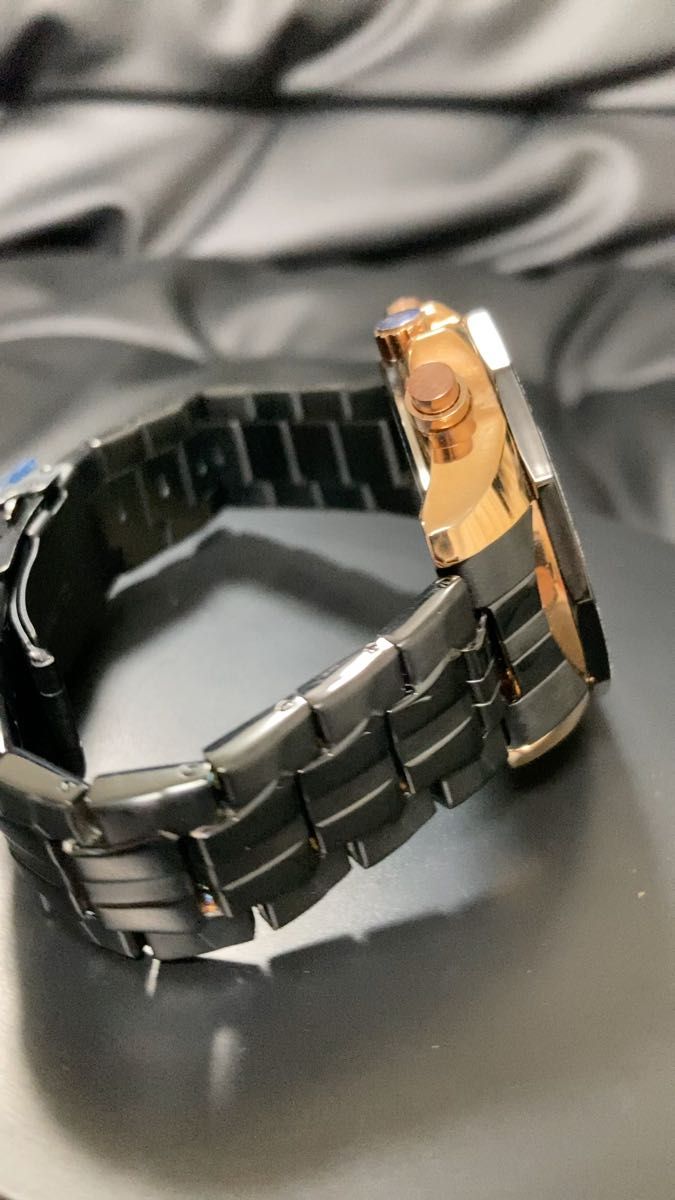 1538w 新品 メンズ腕時計 クロノグラフ可動 ミリタリー ダイバーズ ステンレスインビクタスチール カレンダー 防水腕時計