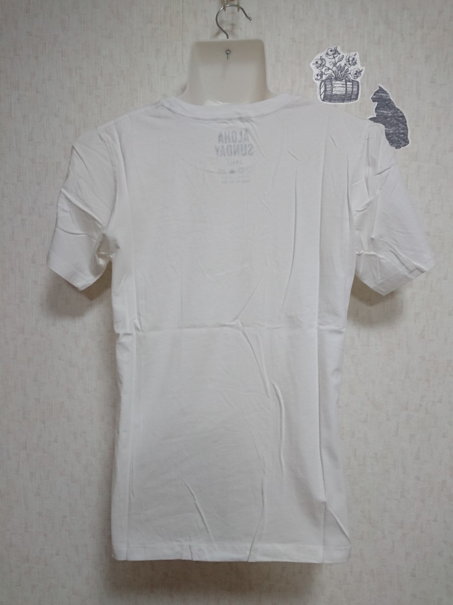 【S】ALOHA SUNDAY  AROHAロゴTシャツ（ホワイト）