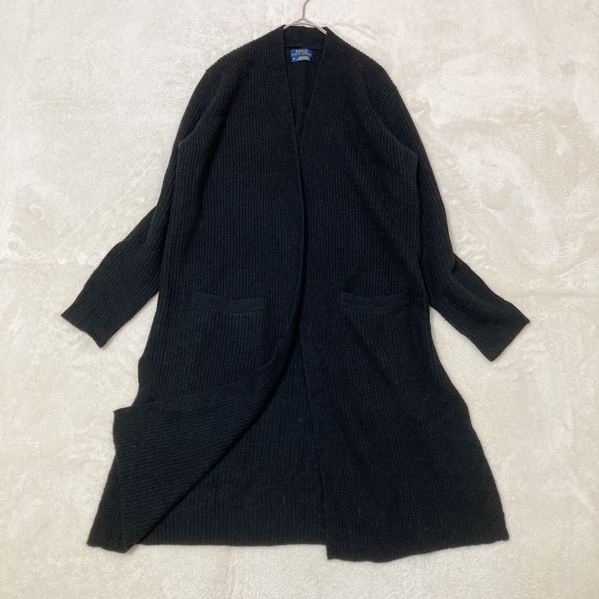美品】ポロ ラルフローレン ロング ニット カーディガン 美品】ポロ ラルフローレン ロング ニット カーディガン