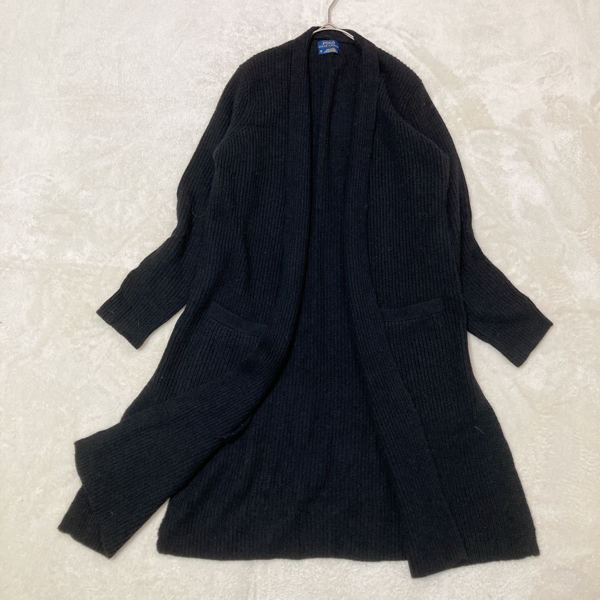 美品】ポロ ラルフローレン ロング ニット カーディガン 美品】ポロ ラルフローレン ロング ニット カーディガン