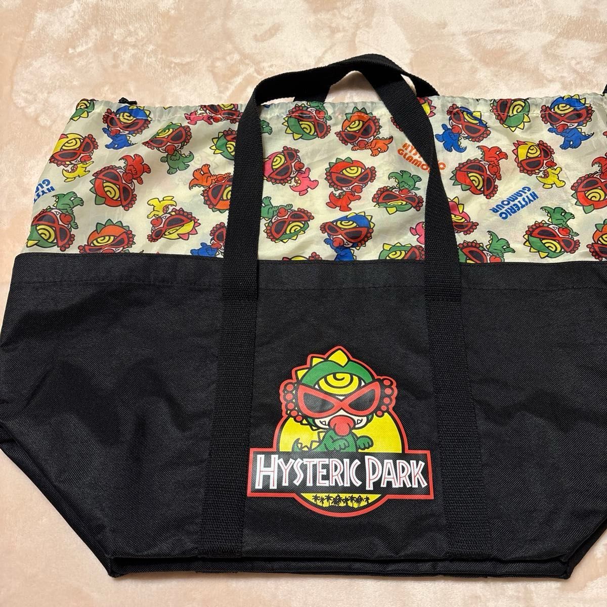 ヒスミニ限定品 BIGショッピングバッグ レジバッグ お買い物 ヒスミニ限定品 BIGショッピングバッグ レジバッグ お買い物