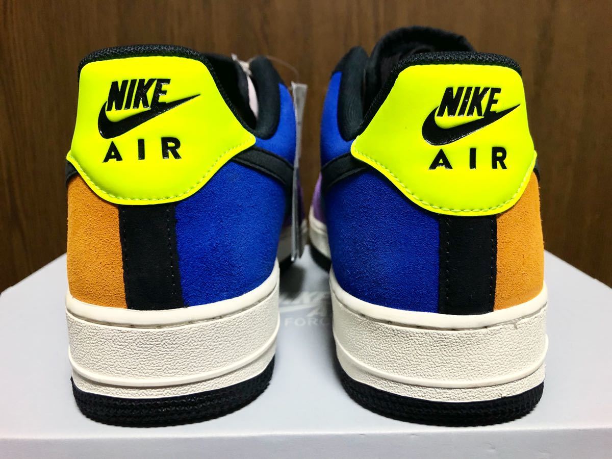 19年製 日本限定発売 CO.JP NIKE AIR FORCE 1 LV8 SUEDE ナイキ エアフォース エレベイト SWOOSH【CU1929-605】クレイジー マルチ US10.5_画像6