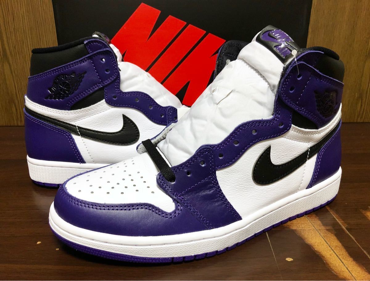 20年製 NIKE AIR JORDAN 1 RETRO HIGH OG ナイキ エアジョーダン オリジナル AJ1【555088-500】COURT PURPLE コート パープル 紫 US9