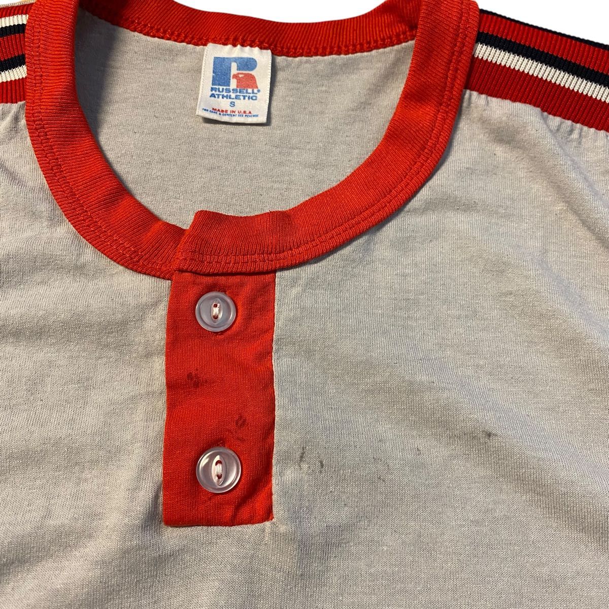 USA製 ラッセル アスレチック リンガー 雰囲気最高 襤褸 Tシャツ USA製 ラッセル アスレチック リンガー 雰囲気最高 襤褸 Tシャツ
