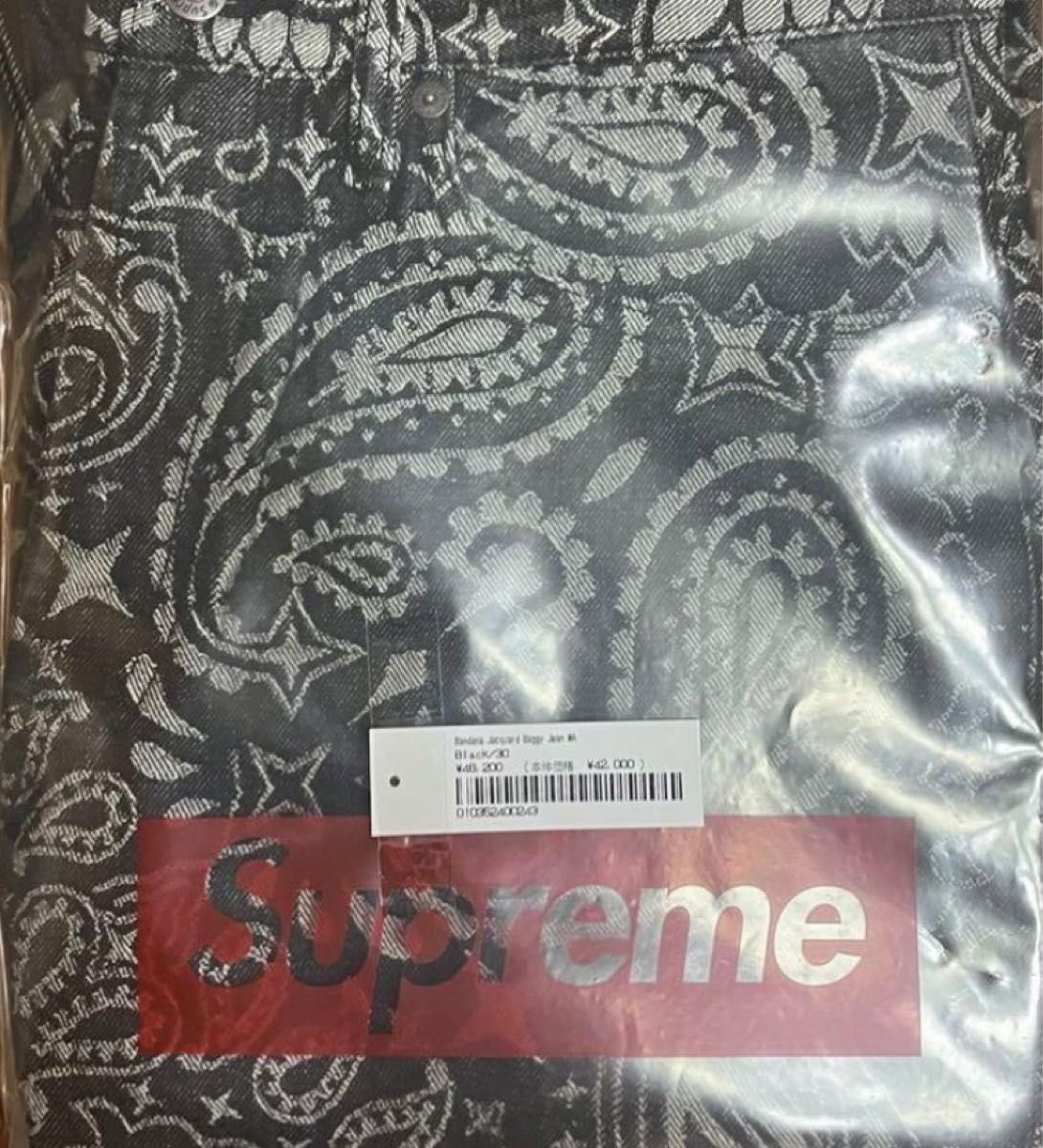 30 ブラック 黒 Supreme Bandana Jacquard Baggy Jean パンツ 30 ブラック 黒 Supreme Bandana Jacquard Baggy Jean パンツ