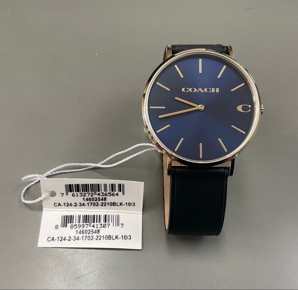 COACH コーチ 腕時計 クォーツ時計 黒ベルト【新品未使用 COACH コーチ 腕時計 クォーツ時計 黒ベルト【新品未使用