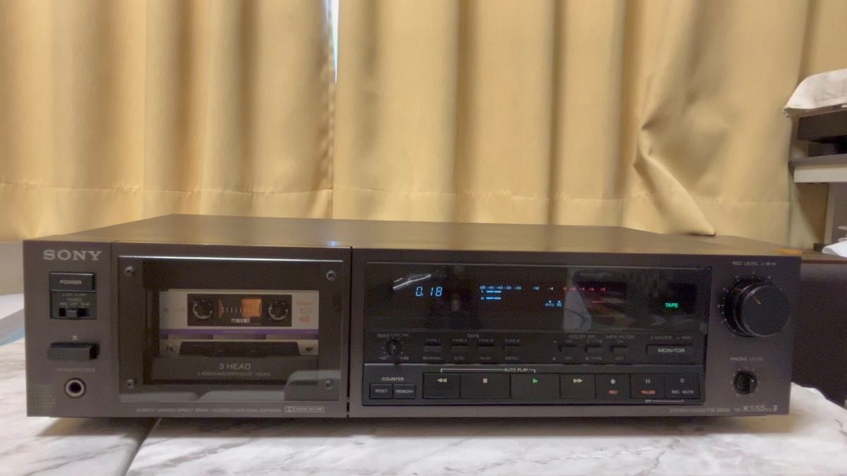 【中古】Sony TC-K555ESⅡ カセットデッキ