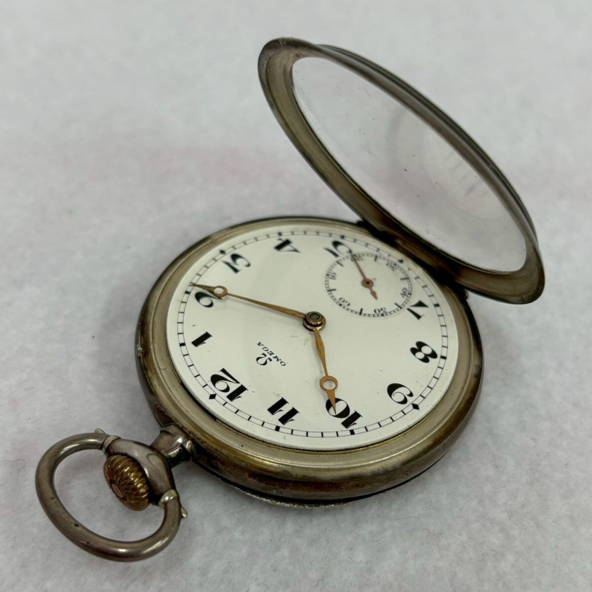 F426-O61-985◎ OMEGA オメガ 懐中時計 0.800 銀製 総重量79g 手 F426-O61-985◎ OMEGA オメガ 懐中時計 0.800 銀製 総重量79g 手