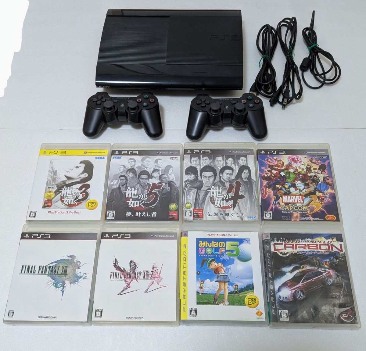 プレステ3 PS3 CECH-4000C 500GB 動作品 コントローラーとソフト プレステ3 PS3 CECH-4000C 500GB 動作品 コントローラーとソフト