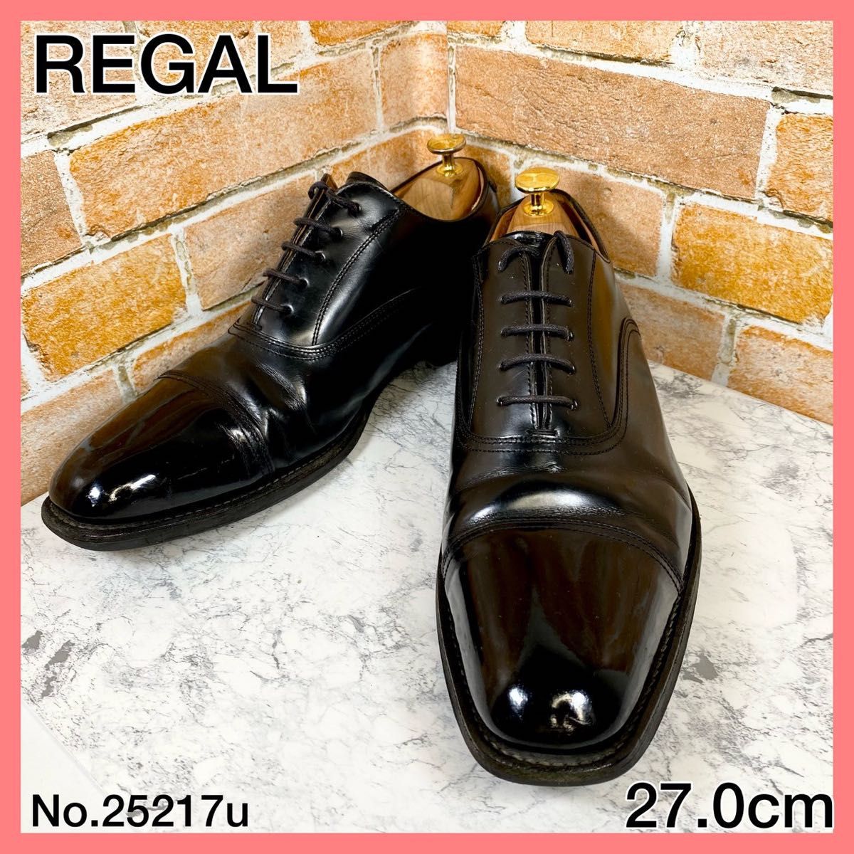 メンズブランド革靴】REGAL 27 0cm ストレートチップ 人気 メンズブランド革靴】REGAL 27 0cm ストレートチップ 人気