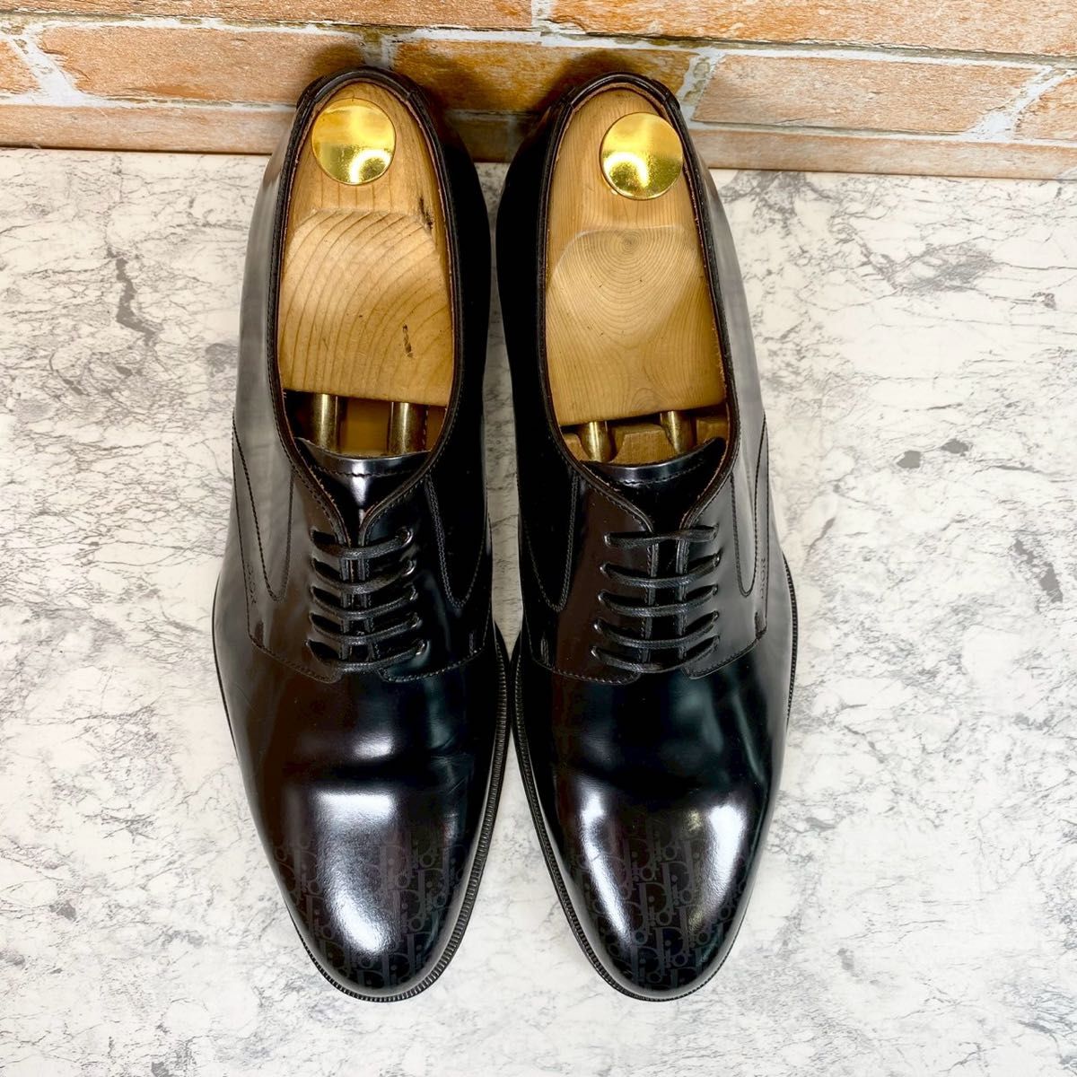 メンズブランド革靴】Dior オブリーク ダービーシューズ 黒 26 メンズブランド革靴】Dior オブリーク ダービーシューズ 黒 26