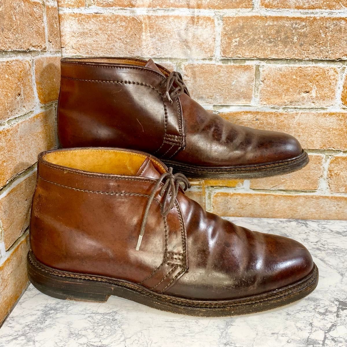 メンズブランド革靴】ALDEN 27 0cm チャッカブーツ コードバン メンズブランド革靴】ALDEN 27 0cm チャッカブーツ コードバン