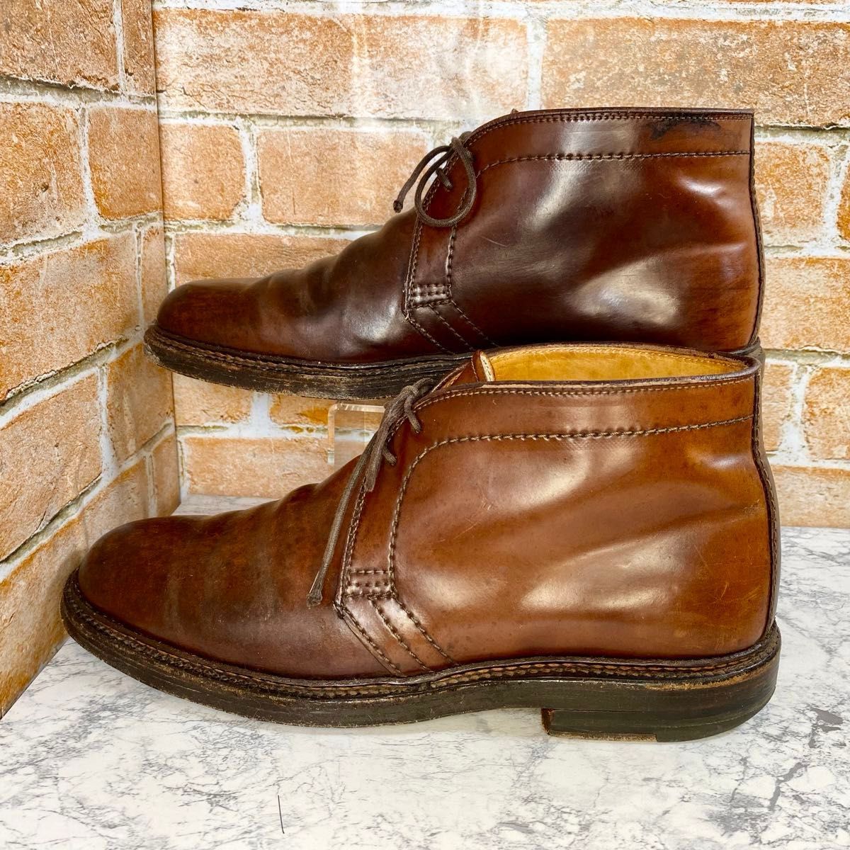 メンズブランド革靴】ALDEN 27 0cm チャッカブーツ コードバン メンズブランド革靴】ALDEN 27 0cm チャッカブーツ コードバン