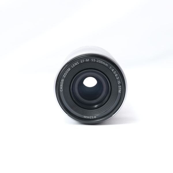 美品】Canon EF-M55-200mm F4.5-6.3 IS STM(シルバー) 送料無料 美品】Canon EF-M55-200mm F4.5-6.3 IS STM(シルバー) 送料無料