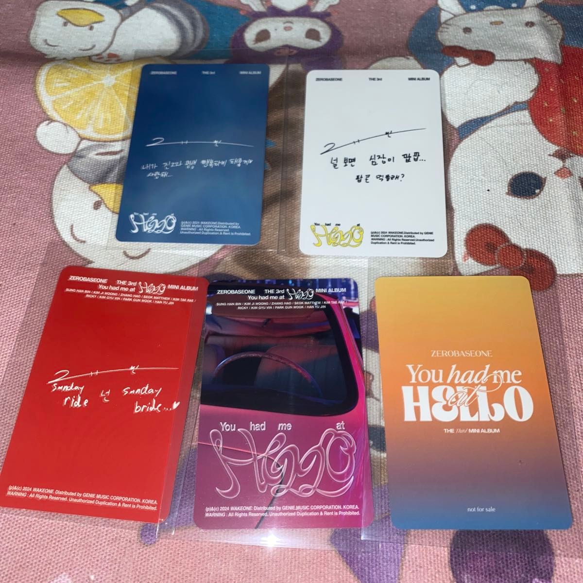 zerobaseone zb1 トレカ ギュビン 5枚セット ゼベワン HELLO zerobaseone zb1 トレカ ギュビン 5枚セット ゼベワン HELLO