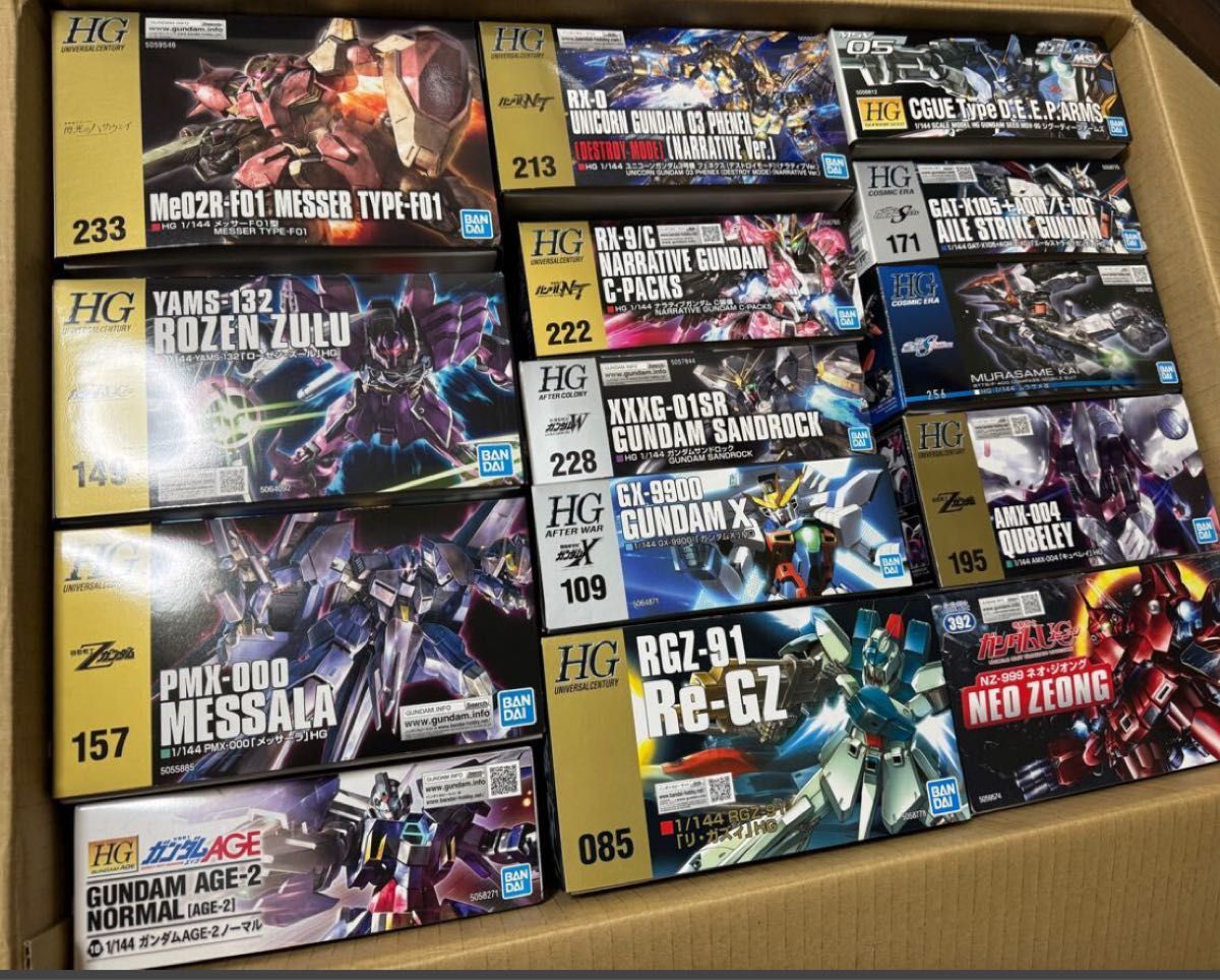 ガンプラ バンダイ プラモデル HGUC 未組立14点 HG ガンダム ガンプラ バンダイ プラモデル HGUC 未組立14点 HG ガンダム