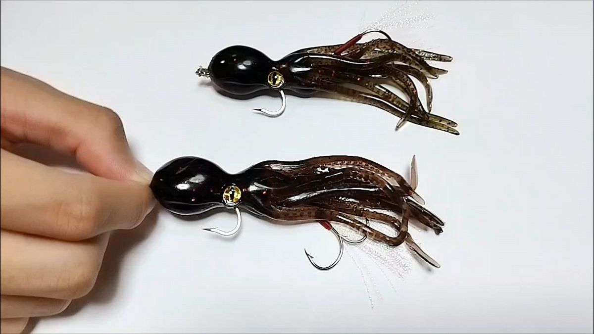 まるでタコ 2つセット シーバス タチウオ 青物 ヒラメ ジギング タコベイト タコジグ タコエギ エギング イカ タイラバ
