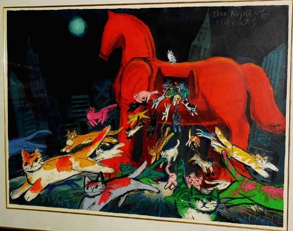 真作*人気画家 マイケルルー(Michael Leu)「The Night of 101 真作*人気画家 マイケルルー(Michael Leu)「The Night of 101