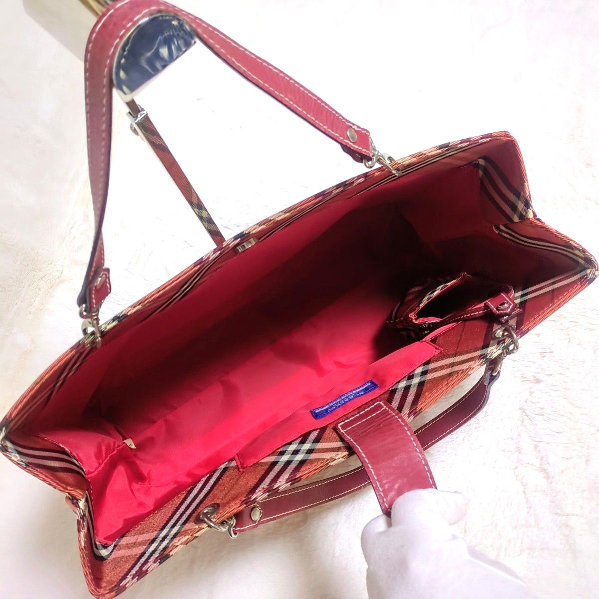 BURBERRY バーバリーブルーレーベル ハンドバッグ ノバチェック BURBERRY バーバリーブルーレーベル ハンドバッグ ノバチェック