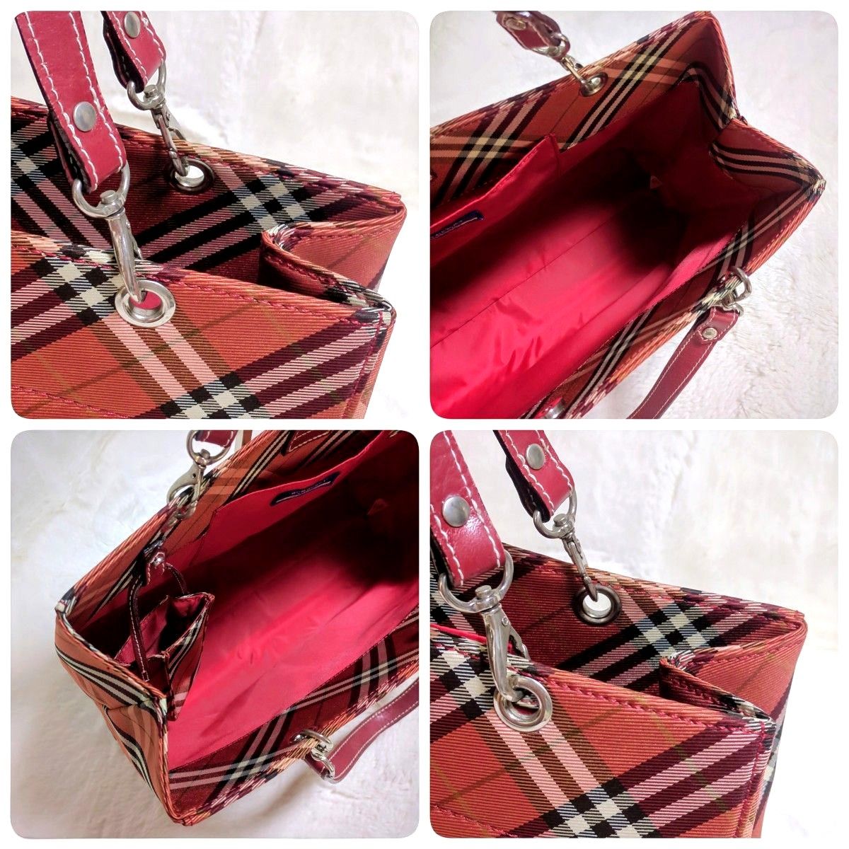 BURBERRY バーバリーブルーレーベル ハンドバッグ ノバチェック BURBERRY バーバリーブルーレーベル ハンドバッグ ノバチェック
