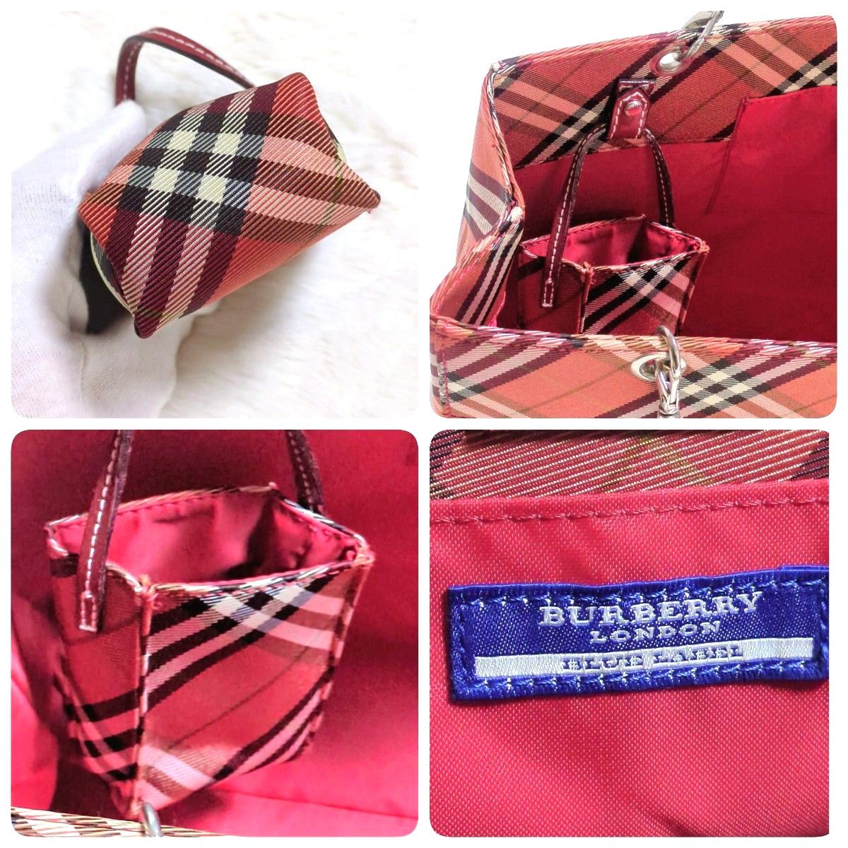 BURBERRY バーバリーブルーレーベル ハンドバッグ ノバチェック BURBERRY バーバリーブルーレーベル ハンドバッグ ノバチェック