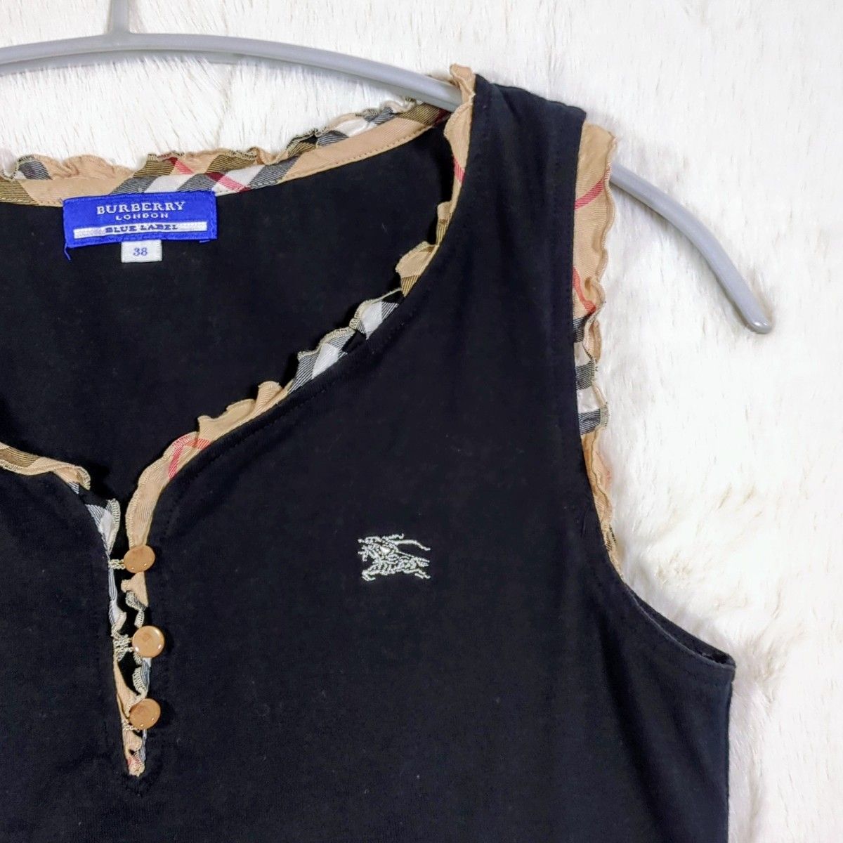 希少 美品 BURBERRY BLUE LABEL BURBERRY ノバチェック フリル 希少 美品 BURBERRY BLUE LABEL BURBERRY ノバチェック フリル
