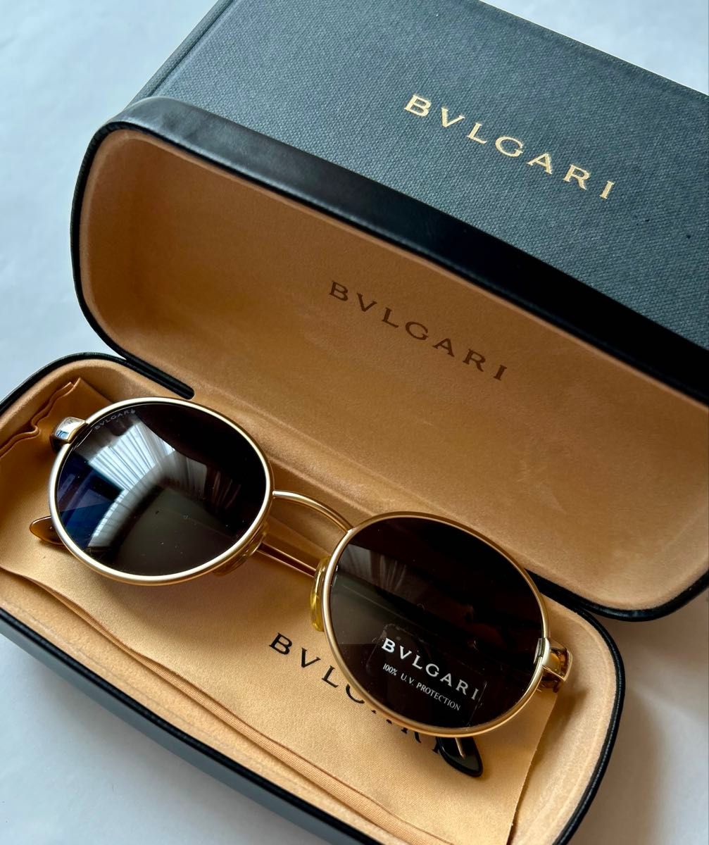 未使用BVLGARI/ブルガリサングラス (ダークブルーxゴールド 未使用BVLGARI/ブルガリサングラス (ダークブルーxゴールド