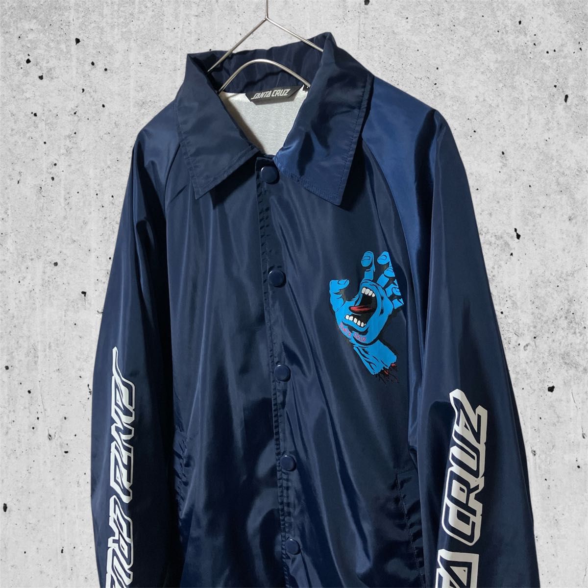 SANTA CRUZ サンタクルーズ バックプリント コーチジャケット M SANTA CRUZ サンタクルーズ バックプリント コーチジャケット M