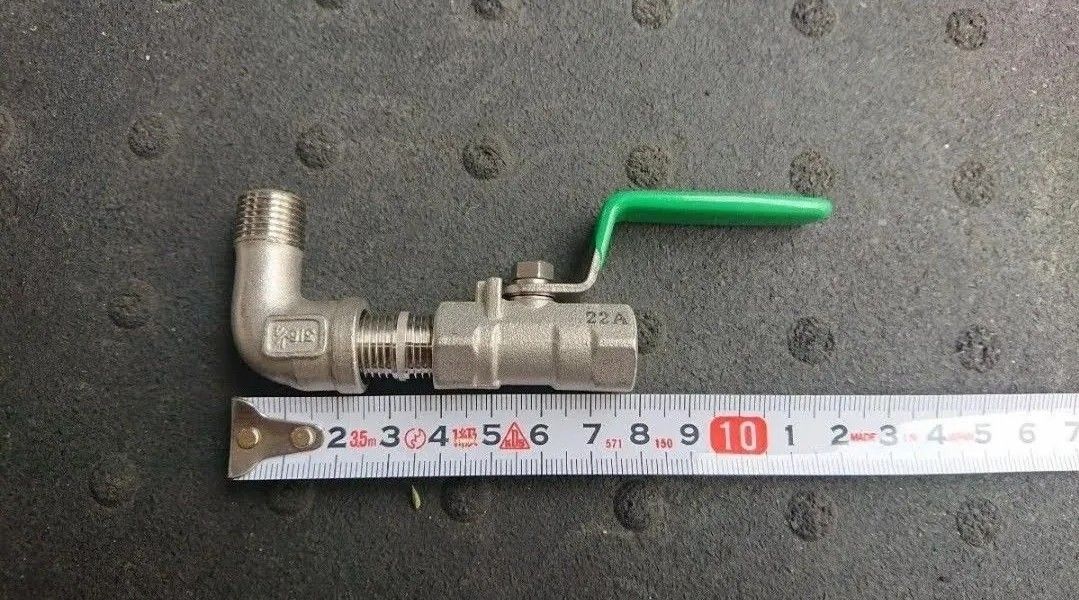 コンプレッサー ドレンバルブ ボール弁に交換 ステンレス 8A 1 コンプレッサー ドレンバルブ ボール弁に交換 ステンレス 8A 1