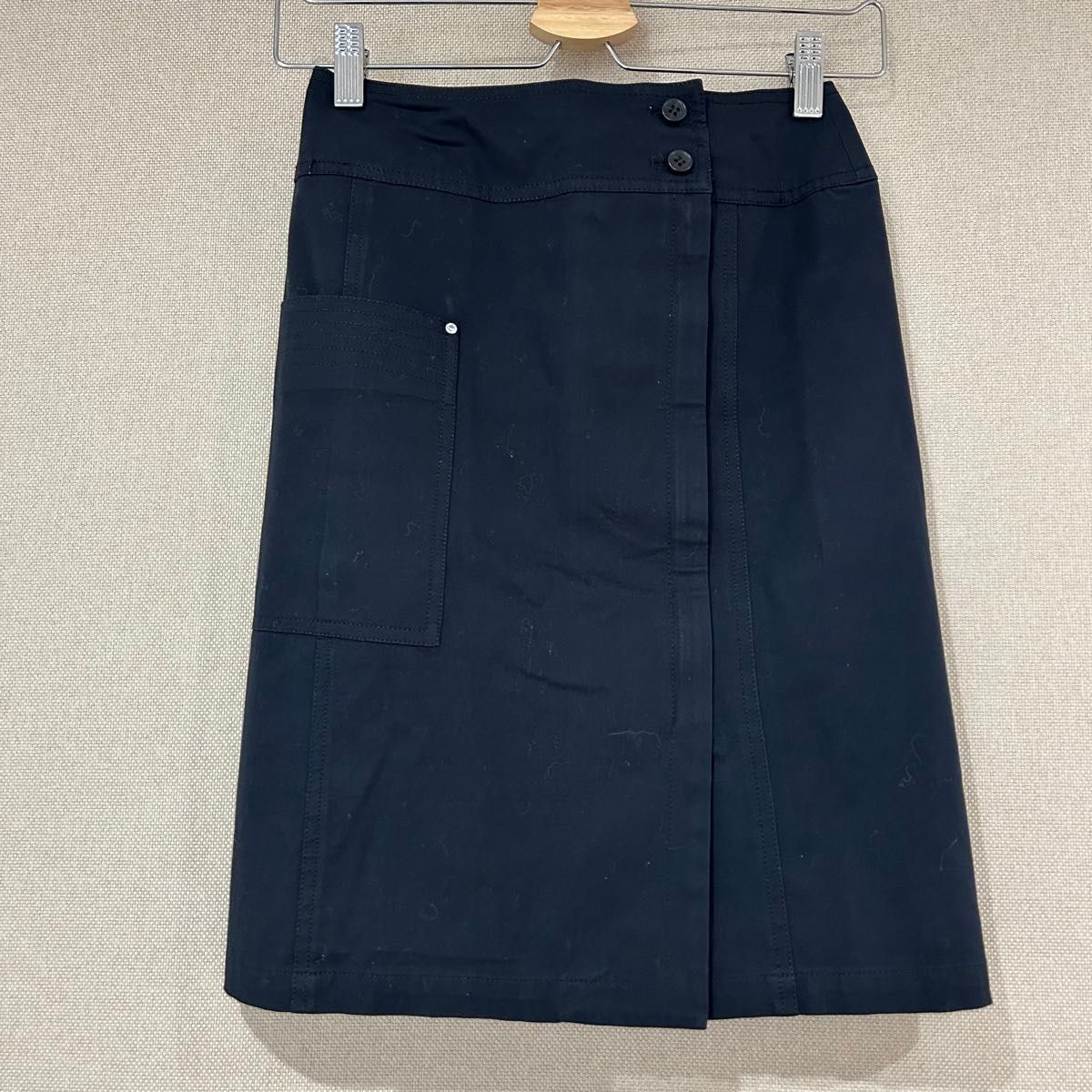 SONIA RYKIEL スカートタイトスカート 膝上 黒 ボタン ジップ SONIA RYKIEL スカートタイトスカート 膝上 黒 ボタン ジップ