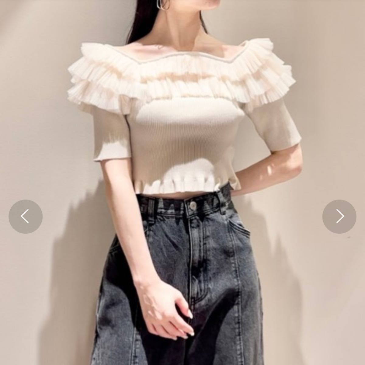 SNIDEL オフショルダー トップス snidel スナイデル トップス オフショル オフショルダー|Yahoo