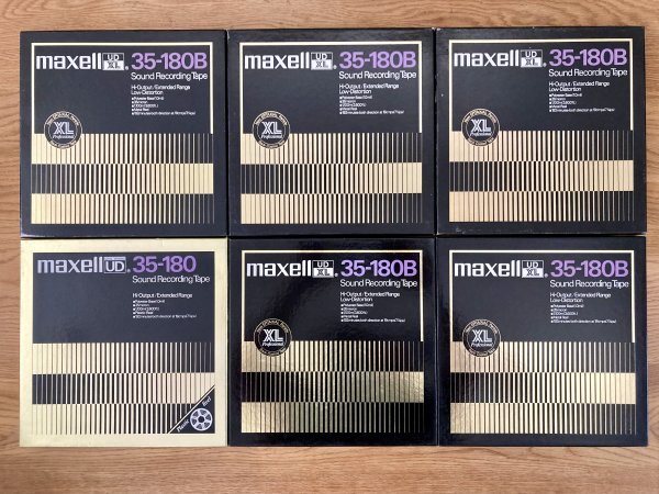 現状品 maxell マクセル 10号 オープンリールテープ6本セット 現状品 maxell マクセル 10号 オープンリールテープ6本セット