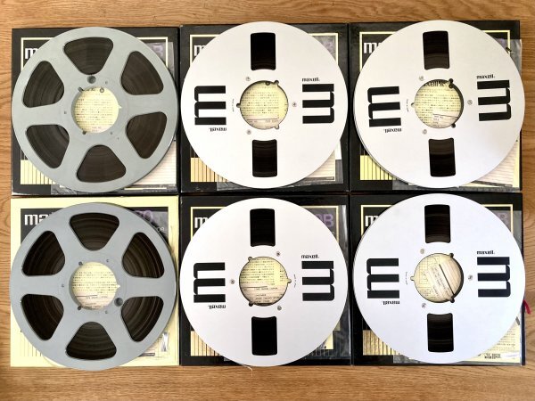現状品 maxell マクセル 10号 オープンリールテープ6本セット 現状品 maxell マクセル 10号 オープンリールテープ6本セット