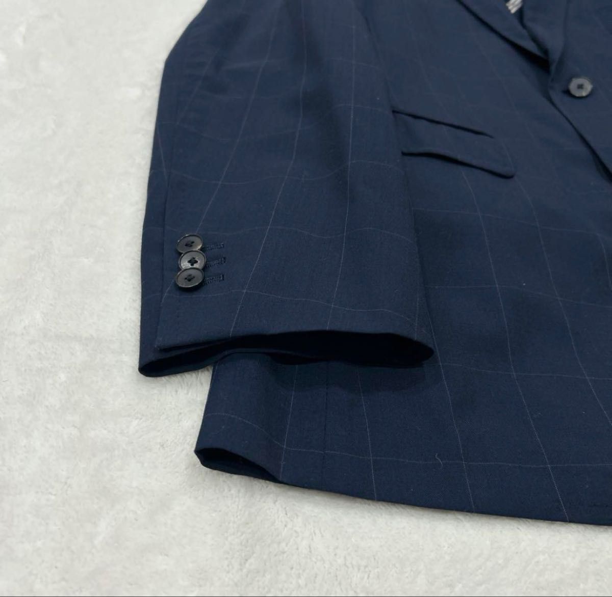 貴重な大きいサイズ】THE SUIT COMPANY 春夏スーツ上下 シルク混 貴重な大きいサイズ】THE SUIT COMPANY 春夏スーツ上下 シルク混