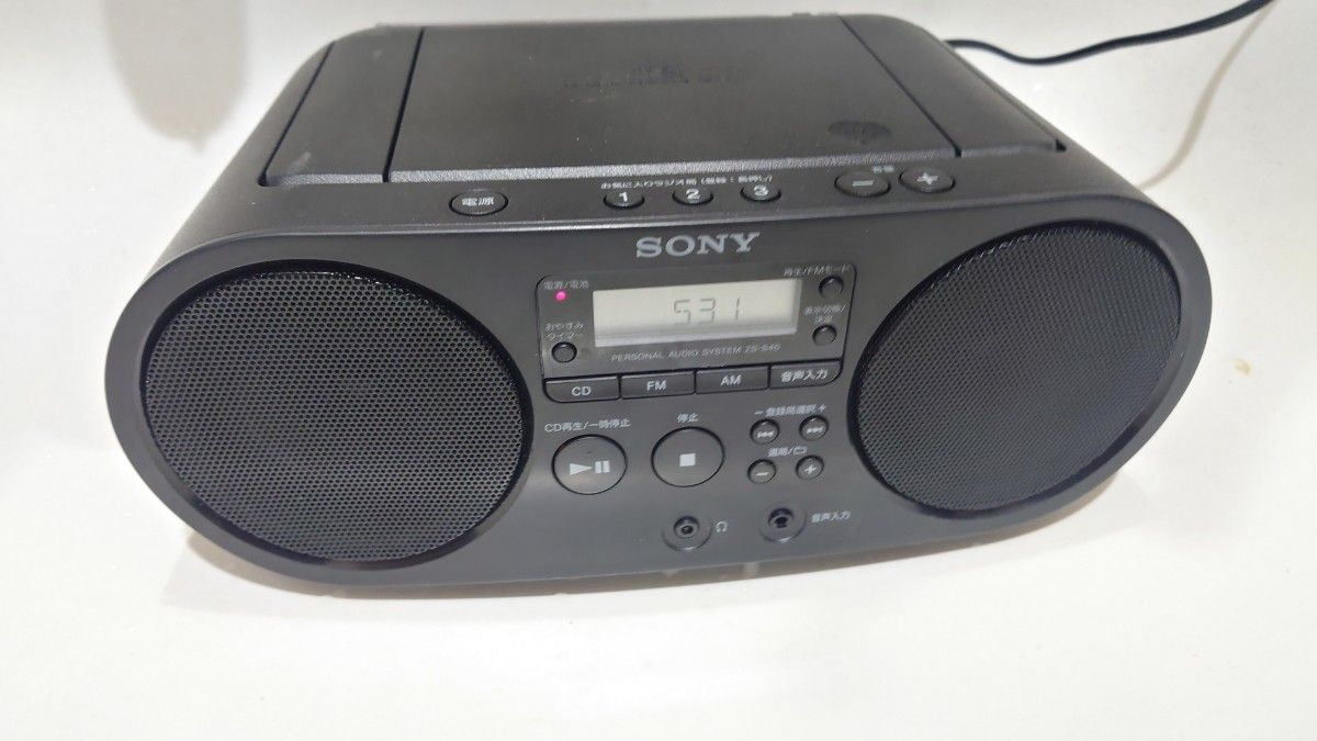 ソニー AUX CDラジオ ZS-S40 FM/AM/ワイドFM対応 ブラック ZS ソニー AUX CDラジオ ZS-S40 FM/AM/ワイドFM対応 ブラック ZS