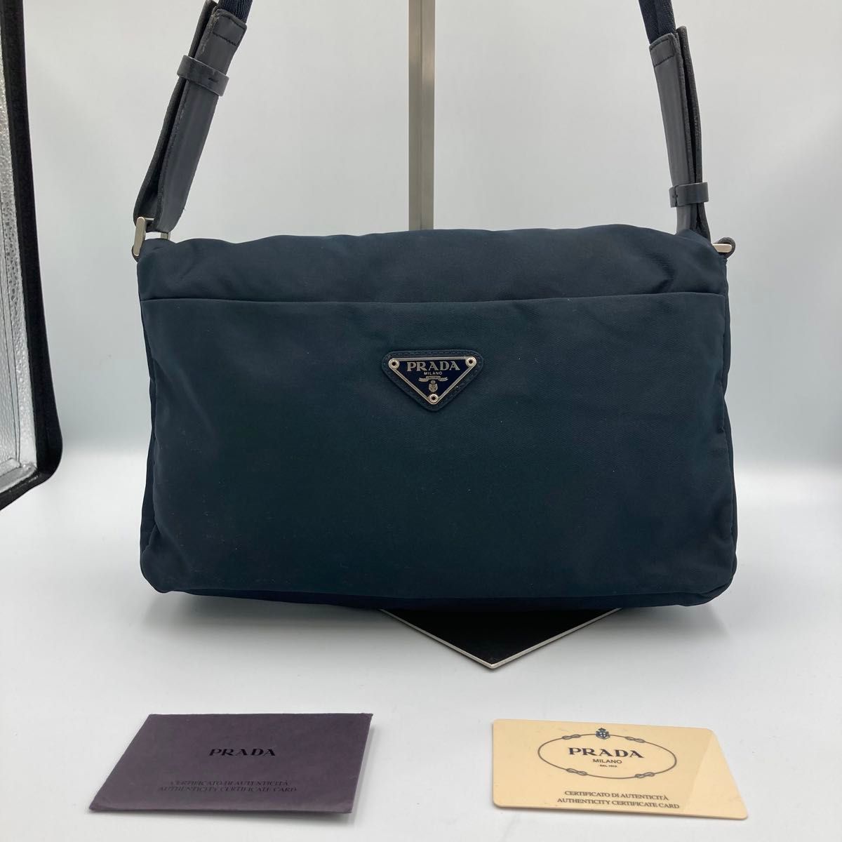 極美品 PRADA プラダ ナイロン テスートネイビー|Yahoo!フリマ 極美品 PRADA プラダ ナイロン テスートネイビー|Yahoo!フリマ
