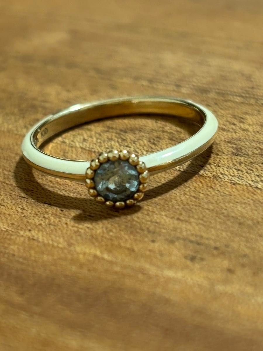 STAR JEWELRY】スタージュエリー 12号 K10エナメルリング K10 STAR JEWELRY】スタージュエリー 12号 K10エナメルリング K10