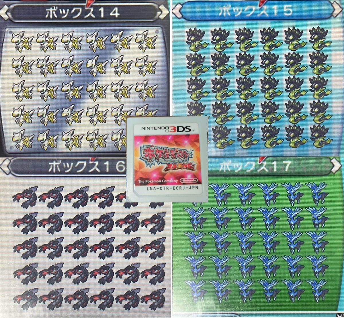 ポケットモンスターオメガルビー配布30体ずつセット3DSソフト