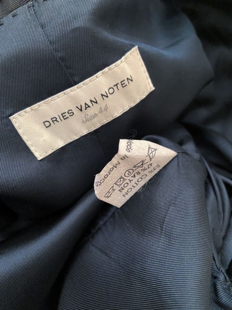 DRIES VAN NOTEN one button jacket size44 Dries Van Noten dark blue men's 