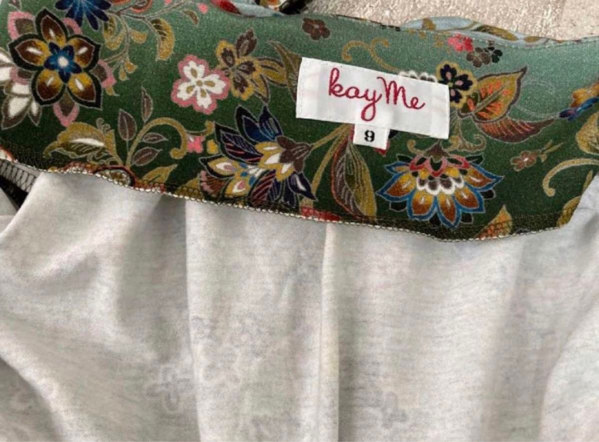 まぁ美品ケイミーkayme 和柄花柄カシュクールワンピース9 まぁ美品ケイミーkayme 和柄花柄カシュクールワンピース9