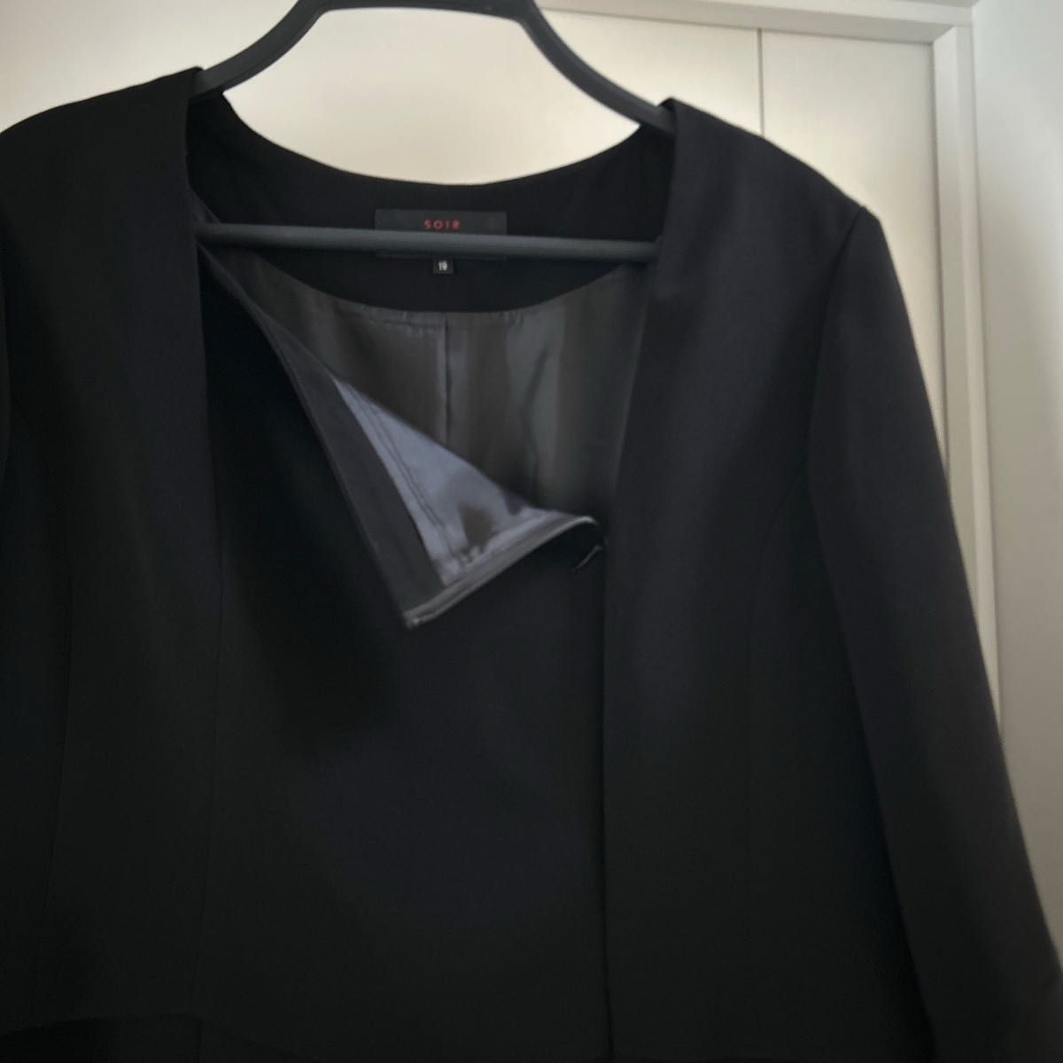 大きいサイズ19号】東京ソワール SOIR REVE 喪服 ブラック 大きいサイズ19号】東京ソワール SOIR REVE 喪服 ブラック