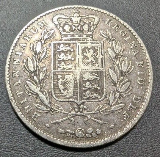 1845 ビクトリア女王 ヤングヘッド クラウン 銀貨 ヴィクトリア  硬貨 コイン 銀貨 アンティーク イギリス 古銭 大型銀貨