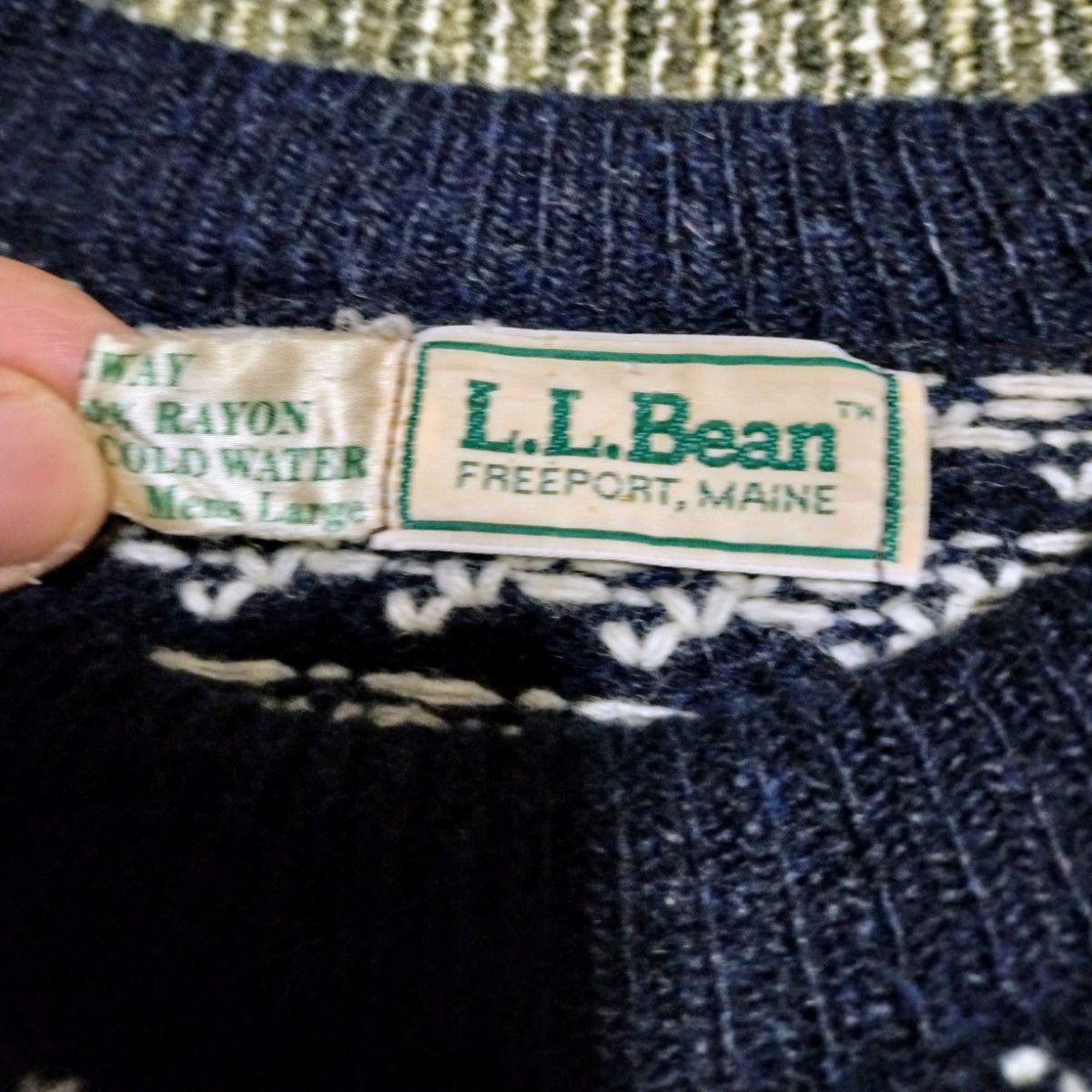 LLBEAN llbean エルエルビーン バーズアイ セーター ノルウェー LLBEAN llbean エルエルビーン バーズアイ セーター ノルウェー